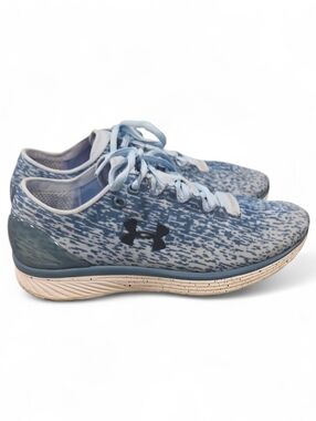 Under Armour Women'sBanit 3 Light Blue Patterned Knit Running Sneakers